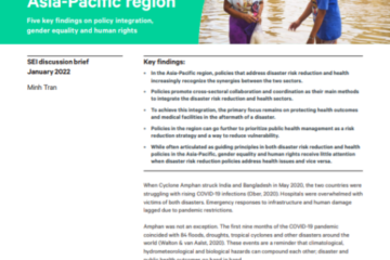 Disaster risk reduction and health in the Asia-Pacific region 7